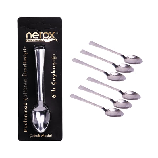 NEROX ÇAY KAŞIĞI 6'lı ÇUBUK NRX-F1062