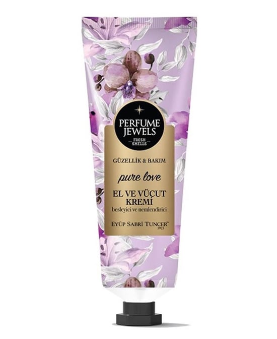 parfüme jewels, el ve vücüt kremi 50 ml,pure love,el ve yüz kremi,kremler,kozmetik ürünleri 50 ml,yüz bakımı,el bakımı,cilt bakımı,toptan satın al,toptan tr