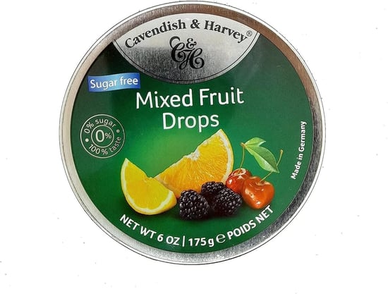 Cavendish & Harvey Tropical Fruit Drops (Tropik Meyve) Şekersiz 175gr