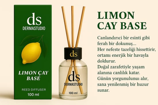 Dermastudio Limon Çay Base 100Ml Bambu Ortam Kokusu 