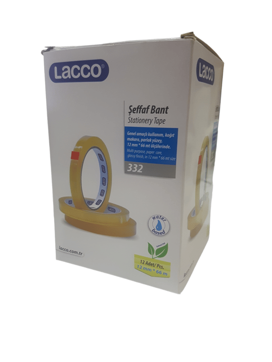 Lacco 12x66 Mm Seffaf Bant 12li