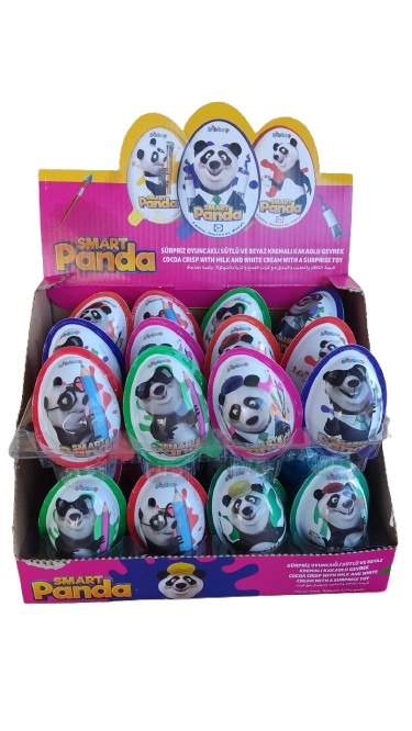 Anl Tiptop Şekerli 20 GR Oyuncaklı Sürpiz Plastik Yumurta Panda