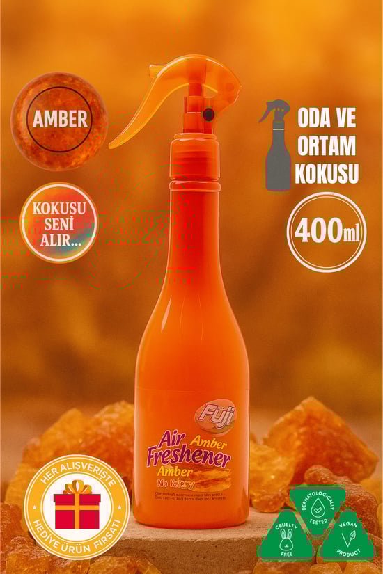 Fuji Amber Oda Spreyi Air Freshener Neon Ortam Kokusu 400 Ml
