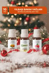 Yılbaşı Bakım Yağı Seti/Yılbaşı Hediyesi (Tatlı Portakal-Greyfurt-Limonotu 10 ml)