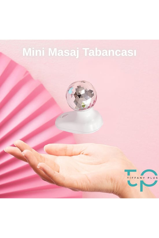Tiffany 4mm Başlık Mini Masaj Tabancası Sporcu Masaj Aleti Taşınabilir Fasya Masaj Aleti  Beyaz