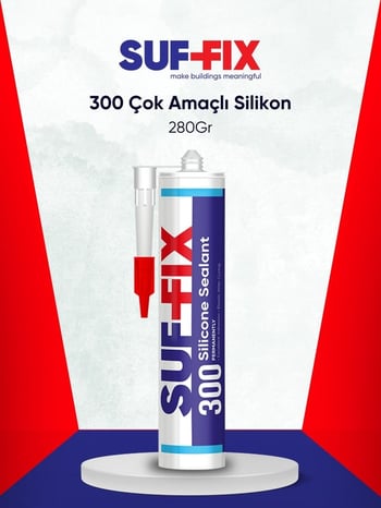 Suf-Fix 300 Genel Çok Amaçlı Silikon Şefaf Renk Su Geçirmez 280gr