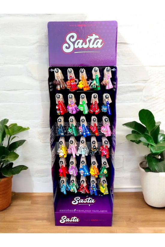 SASTA Silikon Maskot Anahtarlık Standlı 300 lü