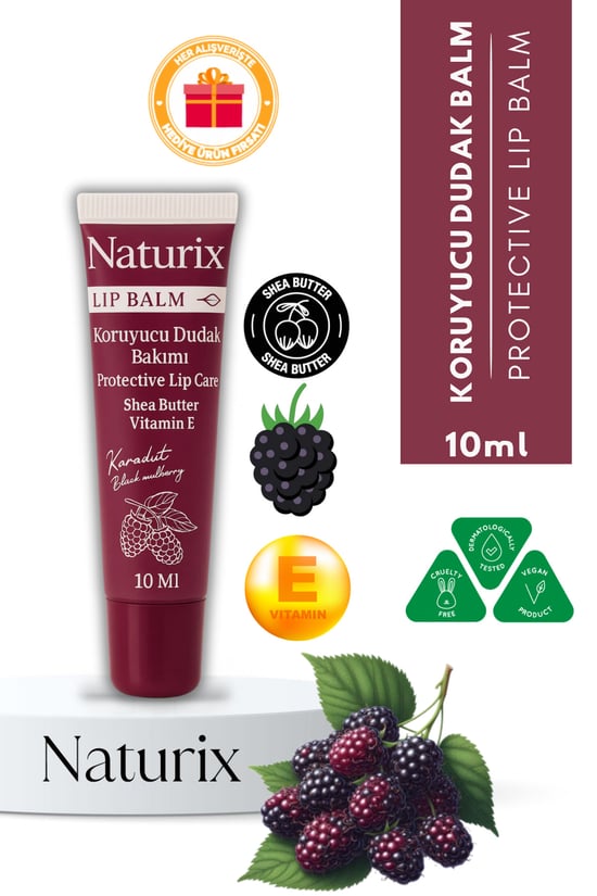 Naturix Lip Balm Koruyucu Dudak Bakımı 10 Ml
