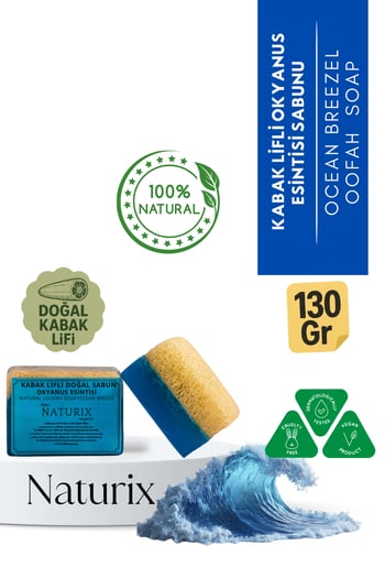 Naturix Kabak Lifli Okyanus Esintisi Sabun 130 Gr