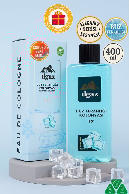 Ilgaz Buz Ferahlığı Kolonyası 80 Derece  Elegance Series 400 ml