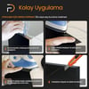 Furndiy Siyah Melamin Tutkallı Kenar Bandı 20 mm x 10 mt