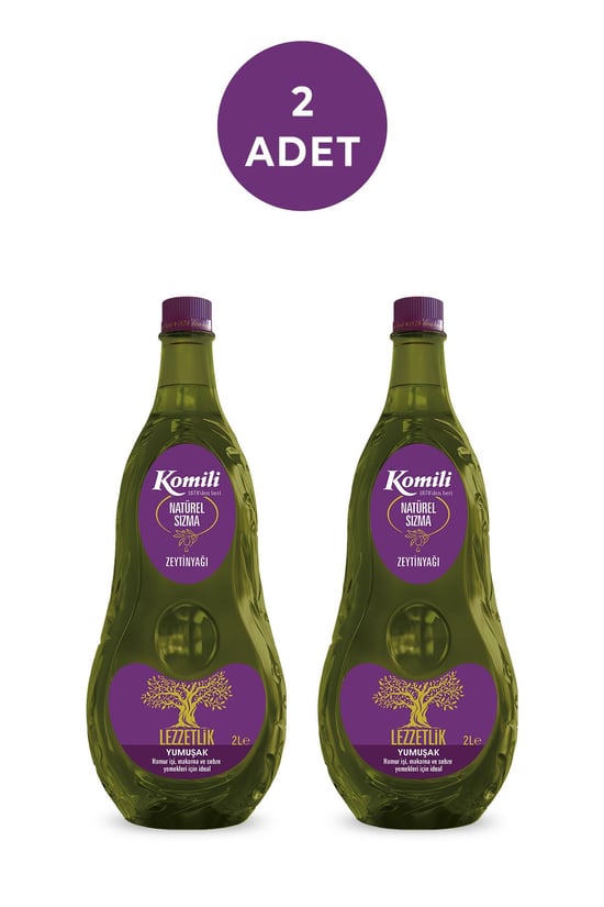 Komili Sızma Lezzetlik Yumuşak Zeytinyağı 2 Lt x 2 Adet