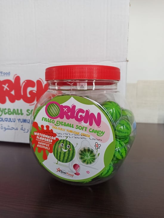 Origin Dolgulu Yumuşak Şeker 12.5 Gr 60 Adet Karpuz Aromalı