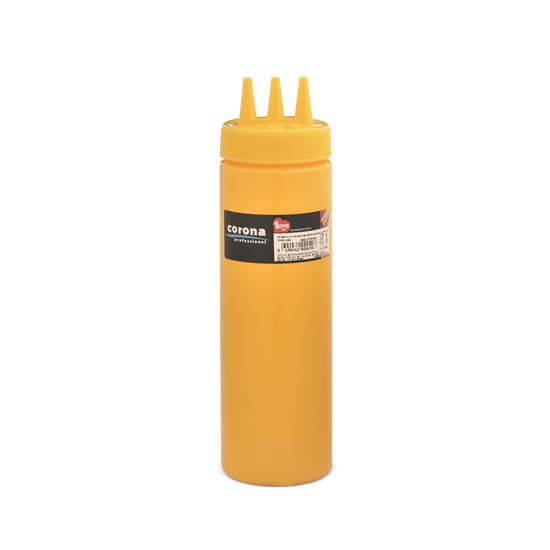 Corona Professional Ketçap & Mayonez Şişe 3 Delikli B.700 ml SARI BO2049