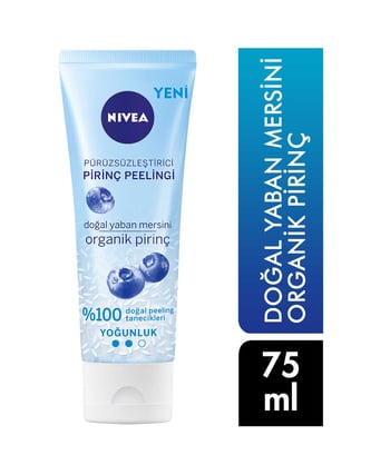 Nivea Doğal Yaban Mersini Pürüzsüzleştirici Pirinç Peelingi 75 ml