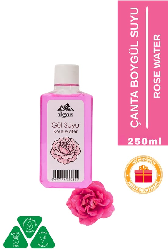 Ilgaz Doğal Gül Suyu Tonik Etkili, Ferahlatıcı ve Canlandırıcı Bakım Çanta Boy 250 ml