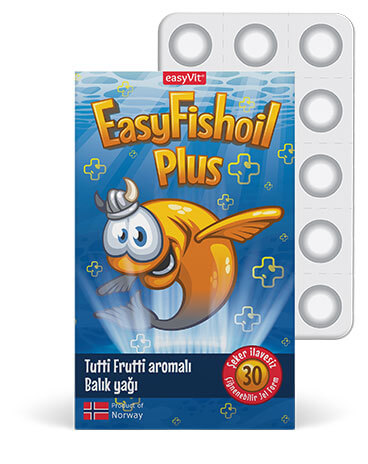 EasyFishoil Plus Balık Yağı Tutti Frutti Aromalı 30 Çiğnenebilir Jel