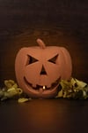 Balkabağı Cadılar Bayramı Halloween Kabak Mumluk, Kabak Mumluk Cadılar Bayramı+Tealıght Mum
