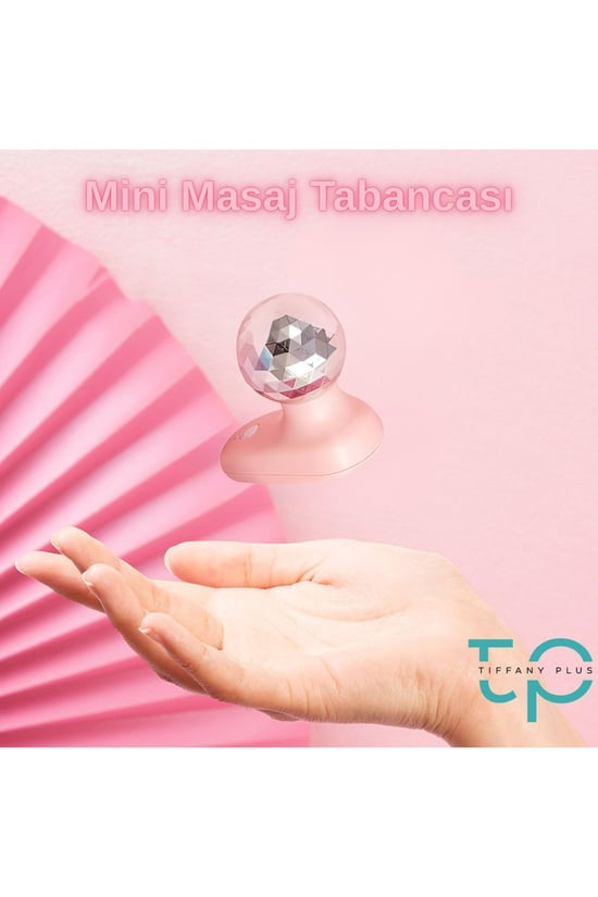 Tiffany 4mm Başlık Mini Masaj Tabancası Sporcu Masaj Aleti Taşınabilir Fasya Masaj Aleti  Pembe