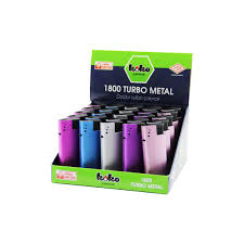 Koko 1800 Turbo Metal Çakmak 25'li