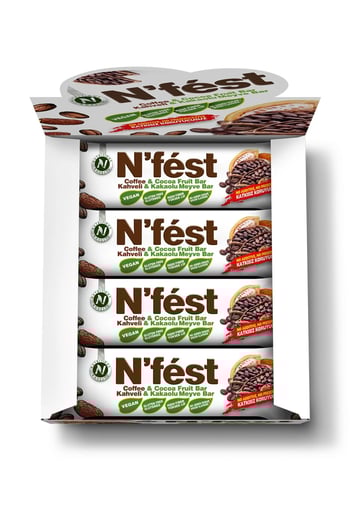 Nfest Kahveli ve Kakaolu Protein Bar 40gr