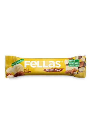 Fellas Meyve Bar - Muzlu ve Bademli 35g