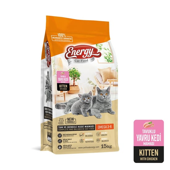 CAT FOOD ENERGY® 15 kg Tavuklu Yavru Kedi Maması