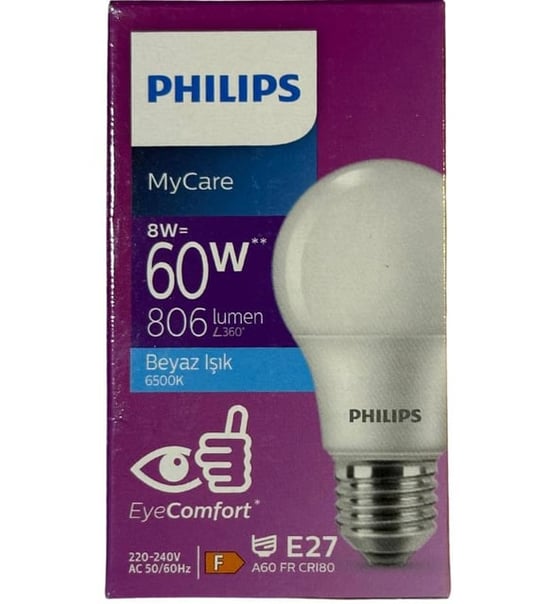 Philips Led Ampul 8 Watt Beyaz Işık