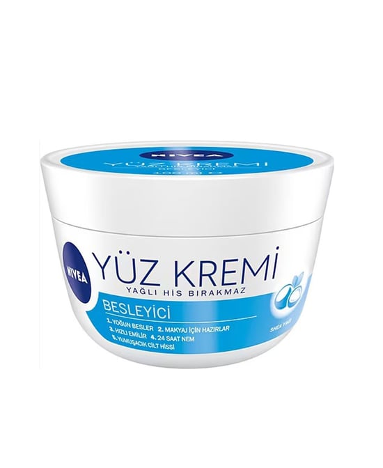 Nivea Besleyici Yüz Kremi 100 Ml, nemlendirici yüz kremi, besleyici yüz kremi, tüm cilt tipleri için yüz kremi, Nivea yüz kremi, 100 ml yüz kremi, kuru ciltler için yüz kremi, yağlı ciltler için yüz kremi, karma ciltler için yüz kremi, uygun fiyatlı yüz kremi, dermatolojik test edilmiş yüz kremi