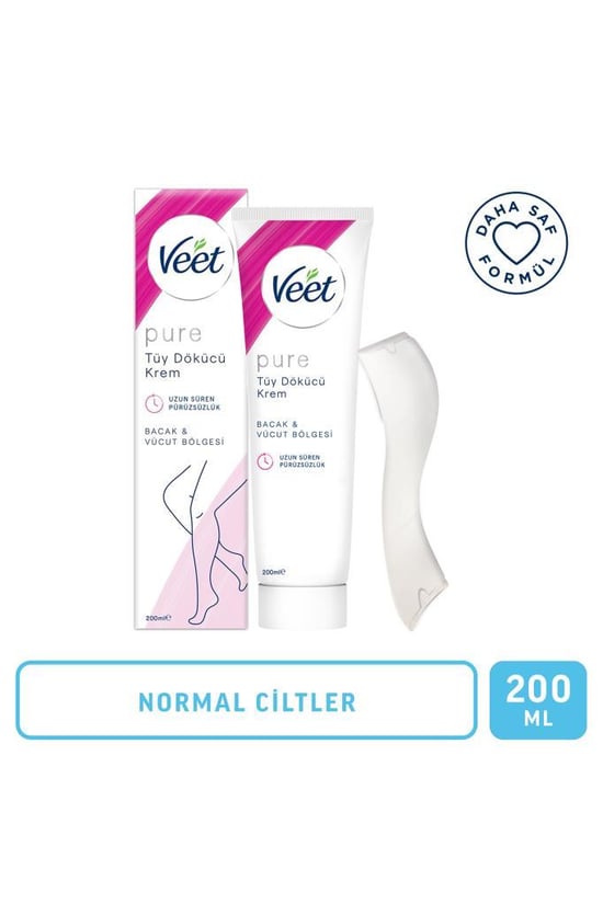 Veet Pure Tüy Dökücü Krem Bacak Ve Vücut Bölgesi 200 ml