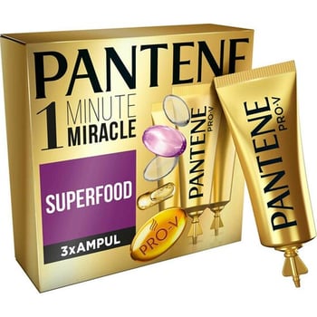 Pantene Ampul 1 Dakikada Mucize Superfood 3x15 ml