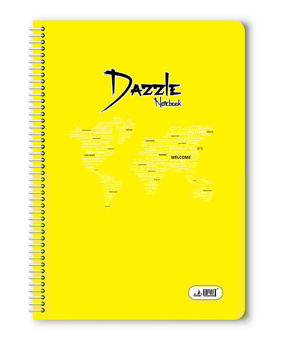 Umut Dazzle Spiralli Çizgili Defter A4 120 Yaprak Pp Kapak