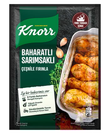 knorr, knorr çeşni, knorr tavuk çeşnisi, fırın çeşnisi, tavuk çeşnileri, sarımsaklı çeşni,  fırın baharatı, tavuk baharatı, gıda, toptan gıda