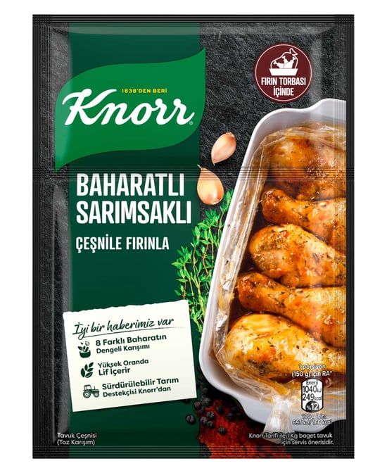 knorr, knorr çeşni, knorr tavuk çeşnisi, fırın çeşnisi, tavuk çeşnileri, sarımsaklı çeşni,  fırın baharatı, tavuk baharatı, gıda, toptan gıda