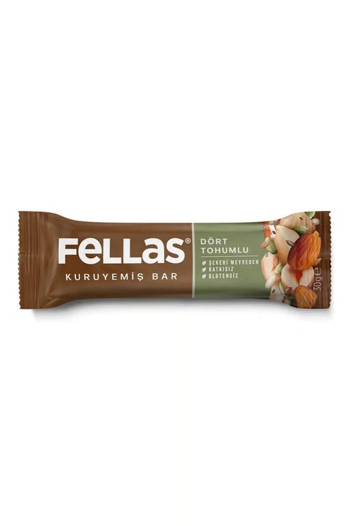 Fellas Dört Tohumlu Kuruyemiş Bar 30g