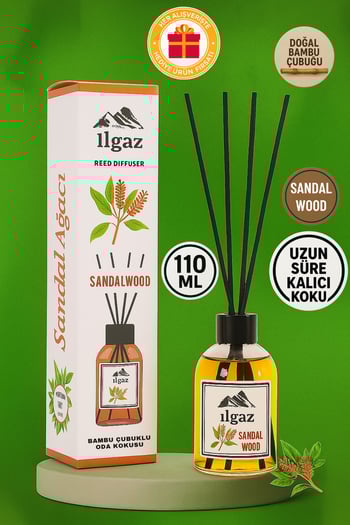 Ilgaz Sandal Ağacı Bambu Çubuklu Oda Kokusu 110 ml | Red Diffuser Sandal Wood Ortam Kokusu
