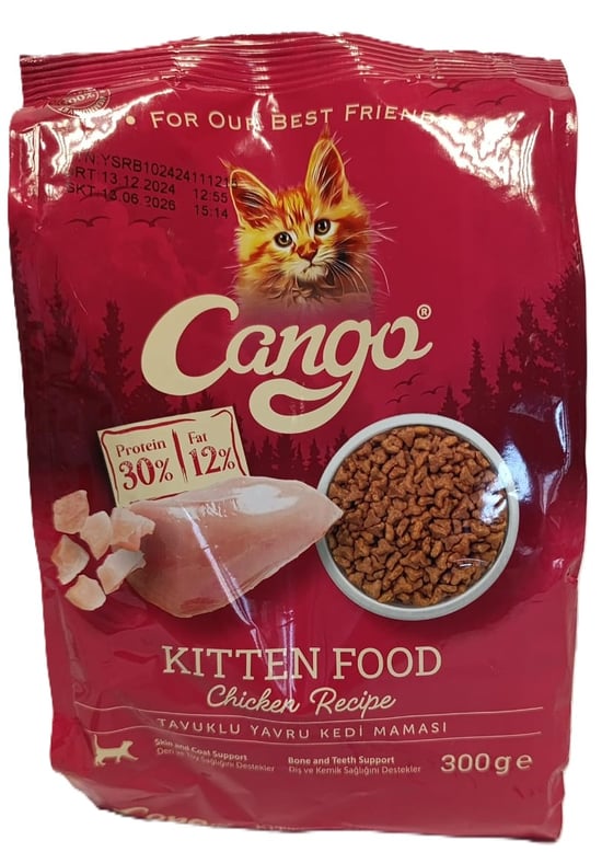 Cango  Tavuklu Yavru Kedi̇ Mamasi  300Ggr 16li