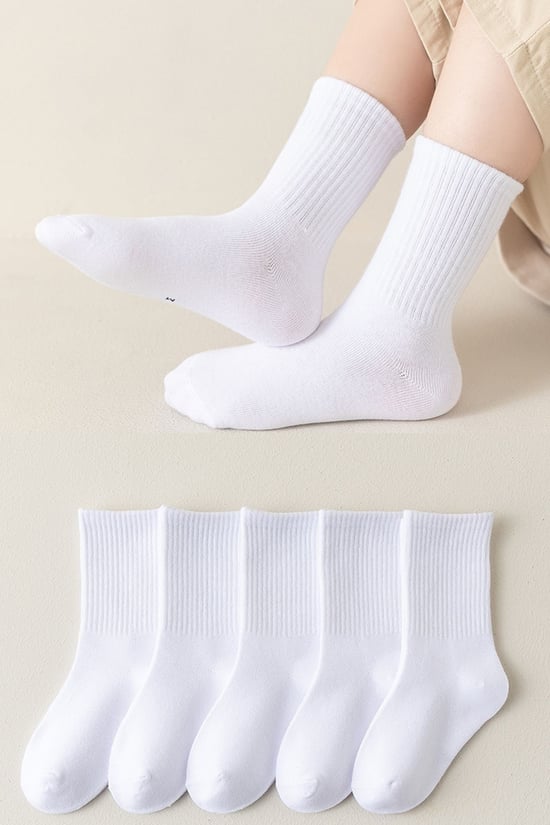 BGK Unisex Çocuk 5 Çift Kolej Çorap 1-2 Yaş