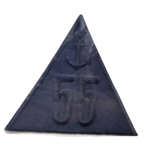 P Parla Aplike Ütü İle Yapışan Üçgen Çapa 55 Arma 5x4 cm
