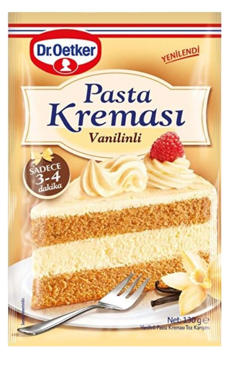 DR.Oetker Pasta Kreması Vanilyalı 130gr 12'li