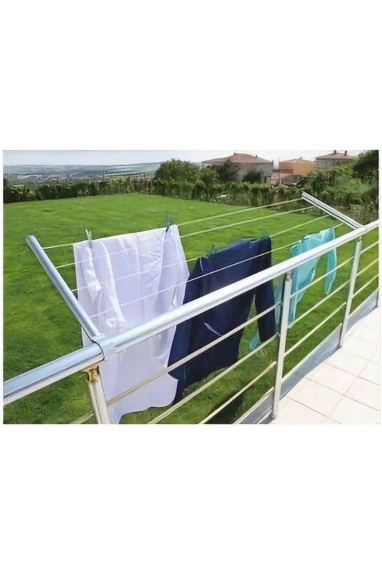 %100 Alüminyum Pratik Balkon Çamaşır Kurutmalığı - %100 Alüminyum
