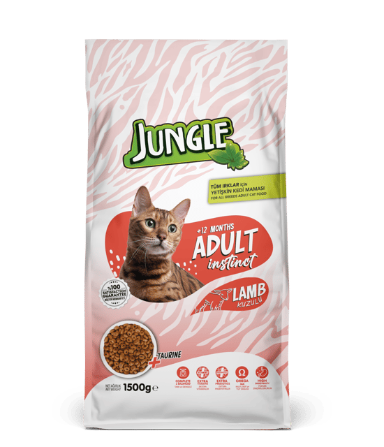 Jungle 1,5 Kg Kuru Kedi Maması Yetişkin Kuzu Etli Jngp-022