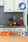 Macromax Hazır Kesilmiş Yağlı Pişirme Kağıdı 16 Adet Standart Fırın Tepsisi Boyutu (42x37 cm)