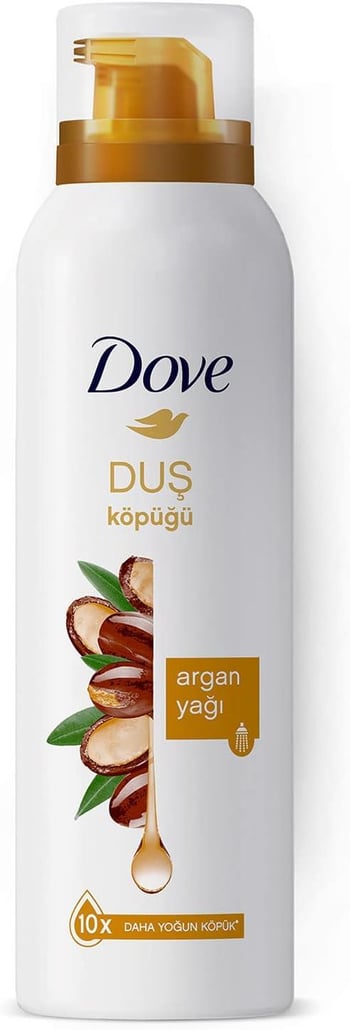 Dove Köpük Duş Jeli Argan Yağı 10 Kat Daha Yoğun Köpüğe Sahip Kremsi Formül 200 ml