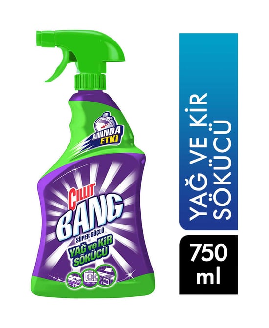Cillit Bang Mutfak Temizleyici Yağ, Kir Ve Kireç Sökücü Sprey 750ml