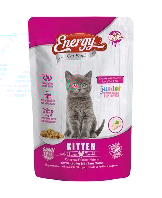 Energy ,enerji kedi maması, Yavru kedi maması, 85 gr kedi maması,tavuklu kedi maması, ,pet shop,pet shop ürünleri,toptan satın al,toptan tr,toptan pet shop,toptan mağazacılık, ıslak mama, kedi mamaları, kedi maması fiyatları, toptan kedi maması