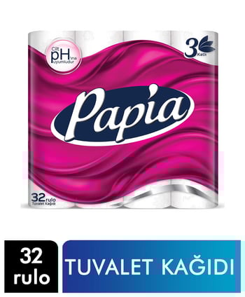 papia, tuvalet kağıdı, 32li tuvalet kağıdı, tuvalet kağıdı satın al, tuvalet kağıdı fiyatları, 3 katlı tuvalet kağıdı