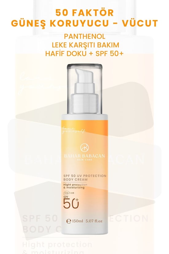 Bahar Babacan Leke Karşıtı Yüksek Korumalı Vücut Güneş Kremi 150 ml