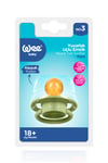 Wee Baby Pure Yuvarlak Uçlu Kauçuk Emzik No:3 18+ ay Yeşil