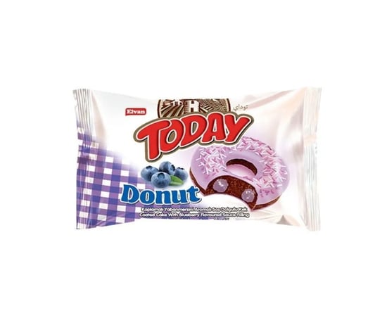 Elvan Today Donut Kek Yabanmersini 35 Gr. 24 Adet